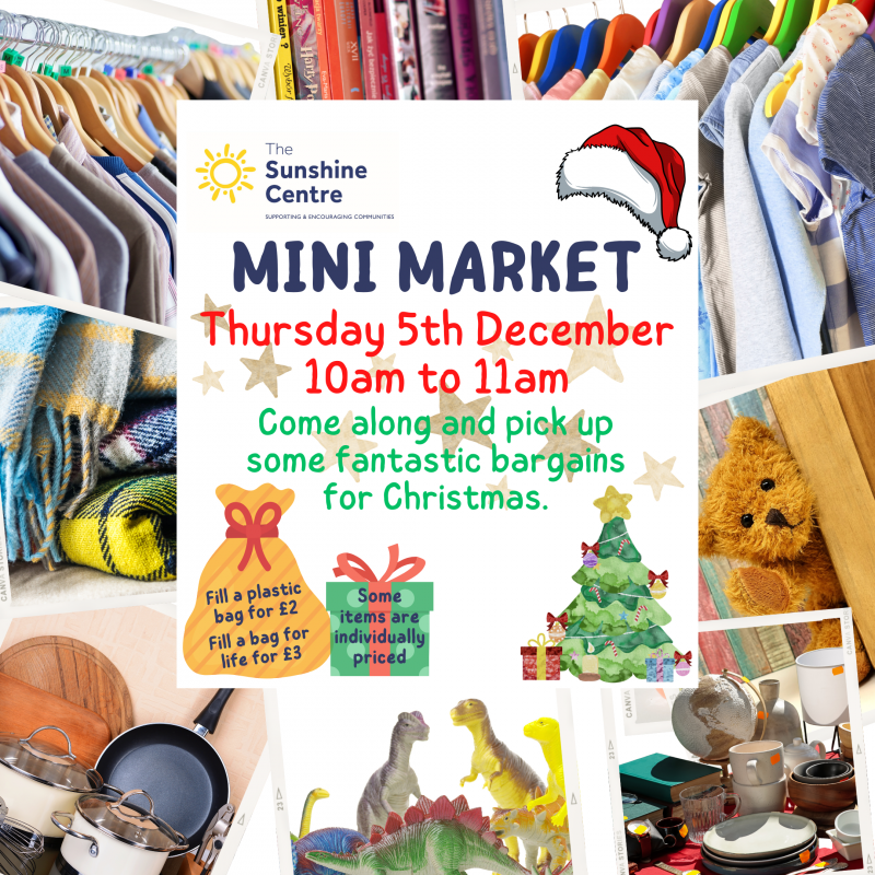 Mini Market Promo Final Mini Market of 2024! – The Sunshine Centre